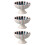 3Pièces En Céramique Socle Design Chrysanthème 8