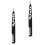 4Pièces Outil Modelage Sourcils Noire Acier Compact 8