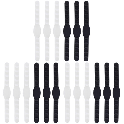18Pièces Support Crochet Masque Silicone Assorti Protection 2