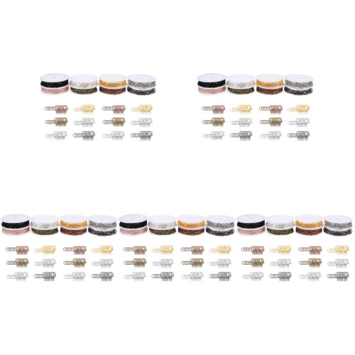 5Ensembles Chaînes Pour Colorées Avec Fermoirs Mousqueton DIY 1