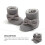 2Paires Bottes D'hiver Enfants Coton Épais Mode 6