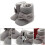 2Paires Bottes D'hiver Enfants Coton Épais Mode 10