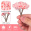 60Pièces Arbres Simulés Roses Pour Décor Bureau Salon 5