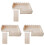 3Ensembles Hamster En Bois Khaki Pour Cage Amusement 3