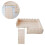 3Ensembles Hamster En Bois Khaki Pour Cage Amusement 9
