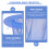 Visor Protecteur Bleu Filet Casque Travail Construction Soleil 7