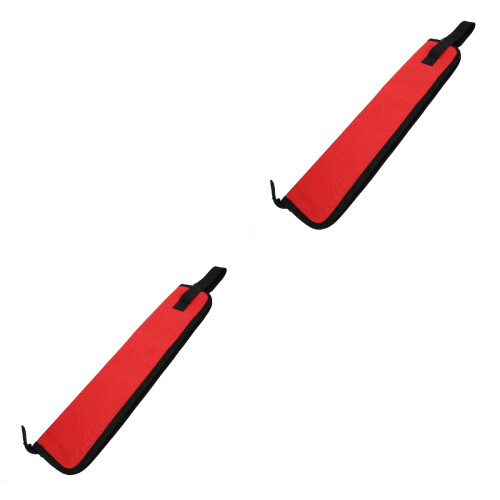 2Pièces Sacoche Rouge Pour De Batterie Avec Strap Portable 2