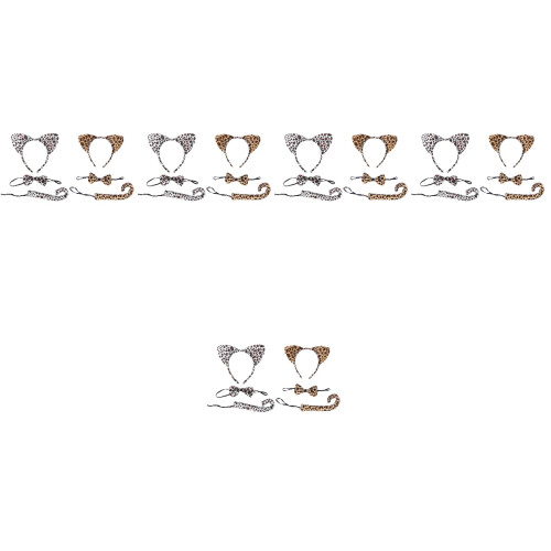 10Ensembles Costume Cache-Oreilles Animaux Enfants Usage Décor 2