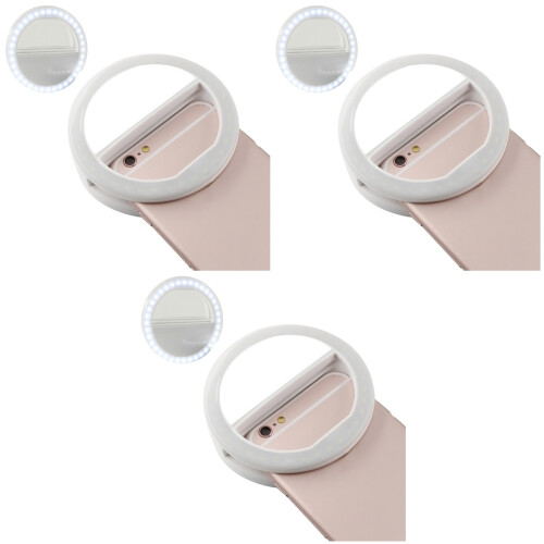 3Pièces Selfie Ring Light Pour Smartphone 3 Intensités 1