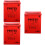 3Pièces Boîtes À Lettres Rouges Décoratives Pour Maison 6