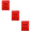 3Pièces Boîtes À Lettres Rouges Décoratives Pour Maison 8