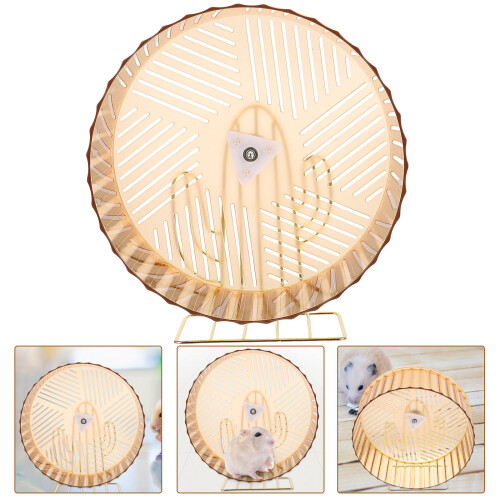 3Pièces Roue Pour Hamster Silencieuse Multiusage Cage Décor Hérisson 2