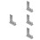 4Pièces Règle De Charpentier Argentée, Équerre Angle 90 Résistante 9