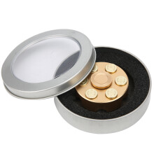 Rotierender Bullet-Fidget-Spinner aus reinem Kupfer, leichtgängiges Spielzeug zur Meditation, zum Stressabbau und zum Abgewöhnen schlechter