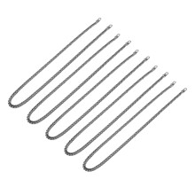 Curb Chain Necklace Stainless Steel Biker Punk Style Flat Iron Bag Chains For DIY Handbags Craft Metal Slide Hook Buckles Elegant Aluminum Jewelry