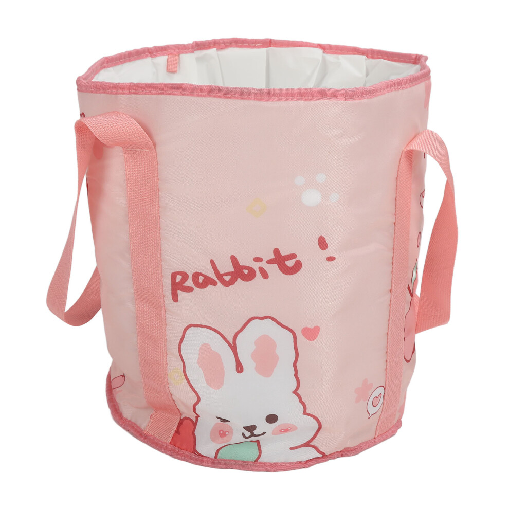 Multi Purpose Insulated Bucket With Handle, Breathable Mesh And Waterproof Interior Heat Resistant Foldable Tote For Easter Kids Laundry Kitchen Use