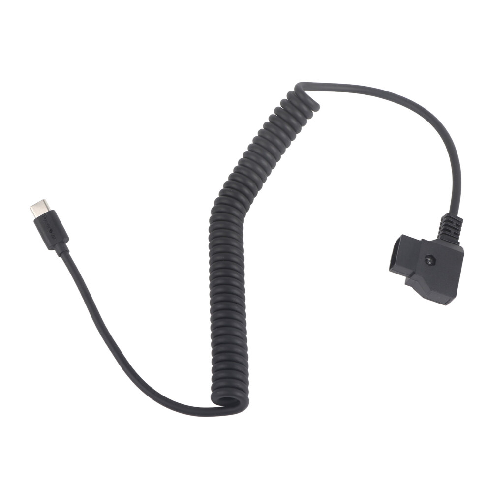 Coiled Cable Power Cord Flexible Reach D Tap Male Type C Charger Monitor Power Cable Spring Wire Spherical Design Copper Wire Neat Setup For Tablets 9049227965588