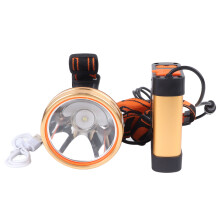 Lampe frontale ergonomique rechargeable à LED étanche avec deux modes d'éclairage et longue durée de vie, idéale pour le camping, la randonnée