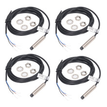 Capteur de proximité inductif pour applications d'automatisation avec indicateur LED, détection de métaux, réponse rapide, étanche, plage de