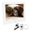 Remote Control Digital Photo Frame, 8Inch IPS Screen Touch Screen High Resolution Adjustable Brightness Digital Picture Frame Auto Rotate Wall 1