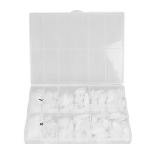 Stiletto Shaped Gel Tips Artificial False Nails Made of ABS Material Matte Full Cover Easy to Apply Various Sizes with Storage Box Natural Fit Effect