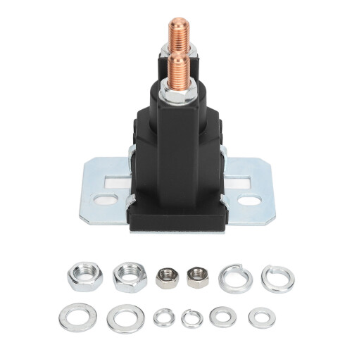 Replacement Part Starter Solenoid Continuous Duty12V With Excellent Brass Coil And Easy Installation For Ignition System Use