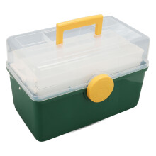 Transparent Container Tool Storage Organizer Multi Layer Design Foldable Tray System Durable Heavy Duty Plastic Water Resistant Structure Chemical