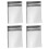 8Pièces Pelles Acier Inoxydable Argentées Pour Magasin 2