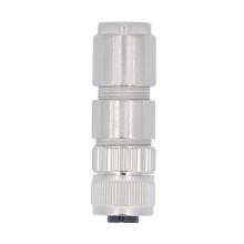 Conector M12 recto de 4 pines, conector de aviación impermeable IP67, conector ignífugo, conexión rápida y conveniente para