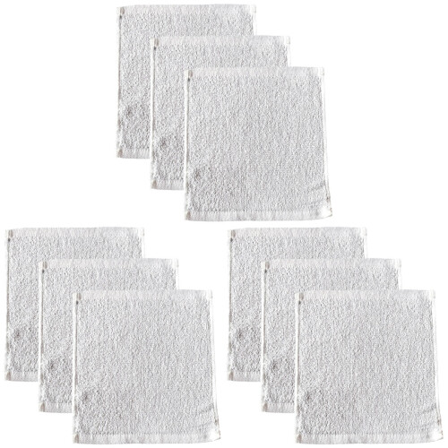 9Pièces Serviettes En Coton Jetables Confortables Pour Usage Hôtelier 1