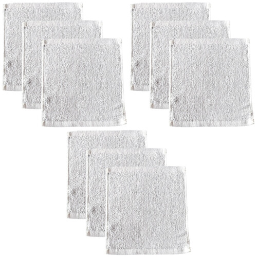 9Pièces Serviettes En Coton Jetables Confortables Pour Usage Hôtelier 2