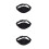 3Pièces -Micro Noir Résistant Ceinture Ajustable Pour 7