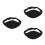 3Pièces -Micro Noir Résistant Ceinture Ajustable Pour 8