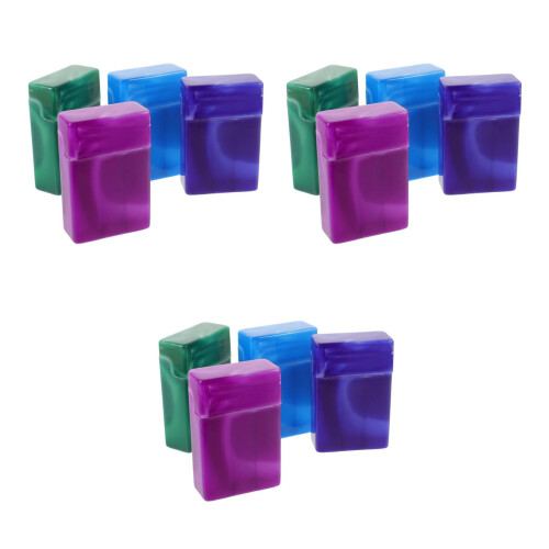 12Pièces Coffret Cigarettes Marbré Fermeture Flip 2