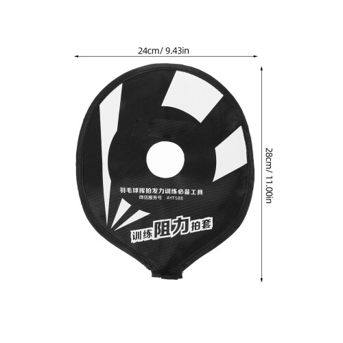 3Pièces Protections Polyester Noires Rackettes Badminton Entraînement 1