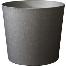 Konischer Blumentopf Ø 50 cm - EDA - Element - 62,2 L - Innen / Außen - Ø 49,5 x H. 42 cm - Anthrazitgrau