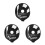 3Pièces Protections Polyester Noires Rackettes Badminton Entraînement 8