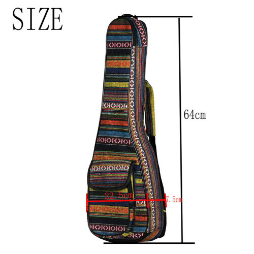 1Pièces Sac Organiseur Ukulélé En Coton Avec 1