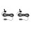 2Pièces Micro USB Professionnel Clip Lavalier Noir Multidirectionnel 3