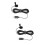 2Pièces Micro USB Professionnel Clip Lavalier Noir Multidirectionnel 7