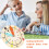 2Pièces Jouet Bois Enfant Apprentissage 6