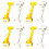 4Pièces Supports Photo Plastique Stables Pour 7