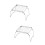 2Pièces Mini Barbecue Portable Pliable Argent Compact Extérieur 5