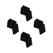 20Pcs Strong Plastic Fence Post Covers Black for Wood Fence Longevity