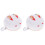 2Pièces Coussinets À Épingles Poignet Lapin Compact Pour Couture 2