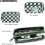 Καρό πορτοφόλια για γυναίκες, πορτοφόλι RFID crossbody με 4 φερμουάρ, θήκη πιστωτικής 6