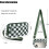 Καρό πορτοφόλια για γυναίκες, πορτοφόλι RFID crossbody με 4 φερμουάρ, θήκη πιστωτικής 7