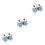 3Paires Chaussures Bébé Clair Coton 5