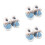 3Paires Chaussures Bébé Clair Coton 6