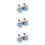 3Paires Chaussures Bébé Clair Coton 7